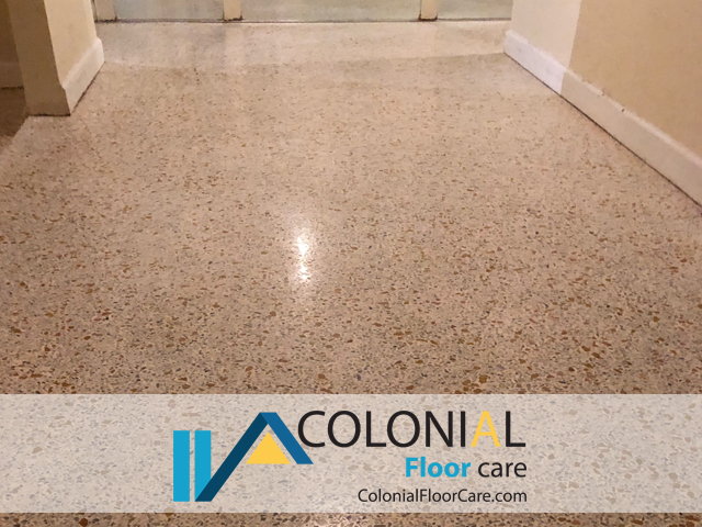 Terrazzo Clean and Repair Process Fort Lauderdale